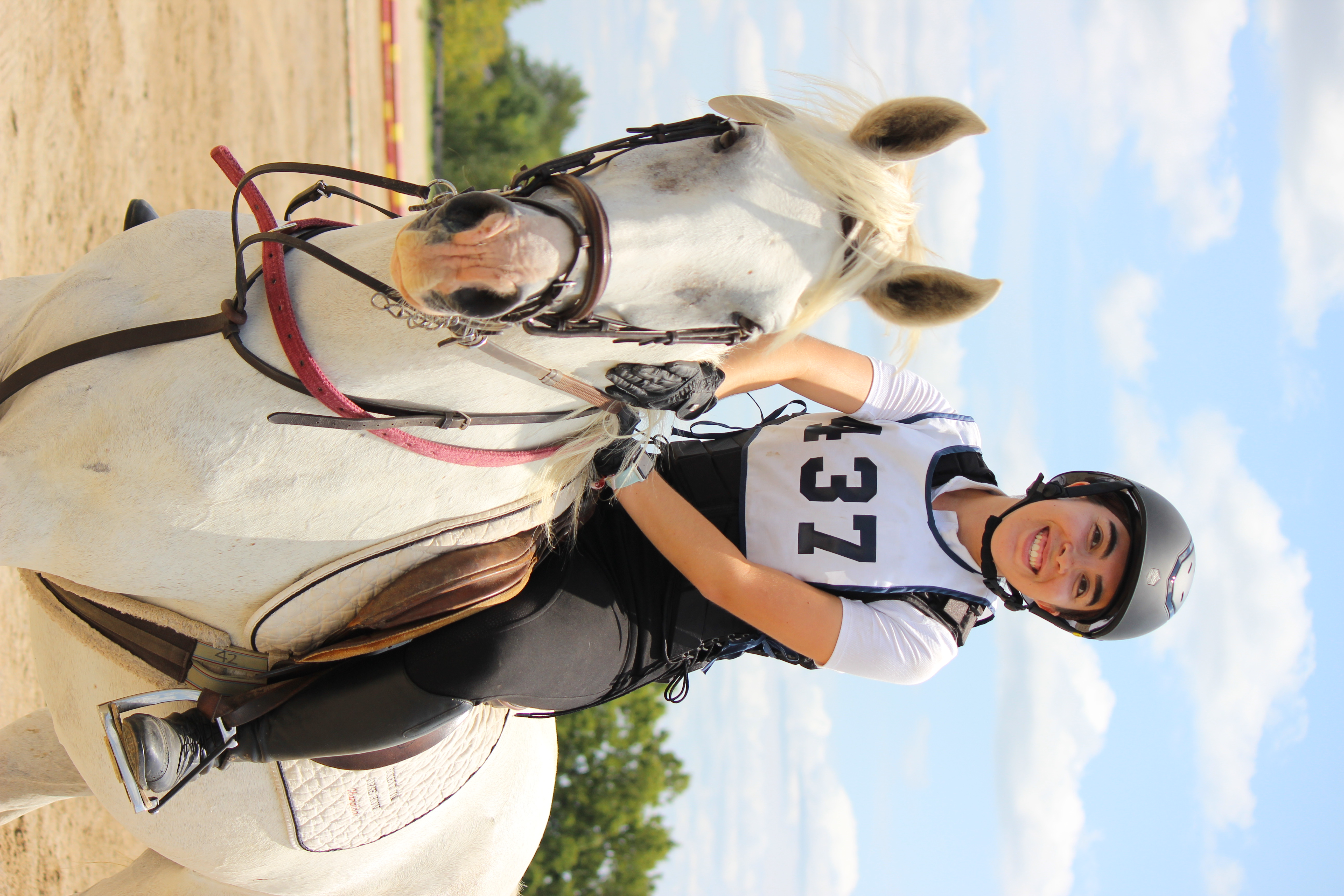 Zoey Ortega riding a horse named Grady at Champagne Run Farm in Lexington. Picture by Liz Galletta, provided by Zoey Ortega. 