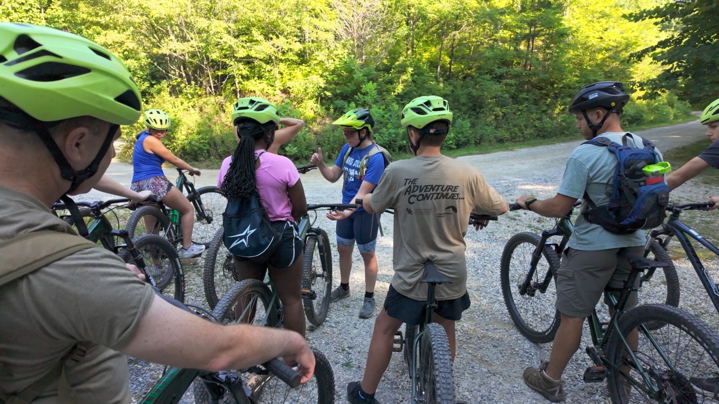 MTAC participants mountain biking. Photo by Brian Volland.