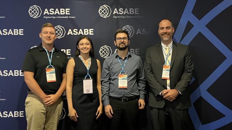 L to R: Mason Bradley, Karla Ladino, Prashanta Pokharel, Michael Sama.